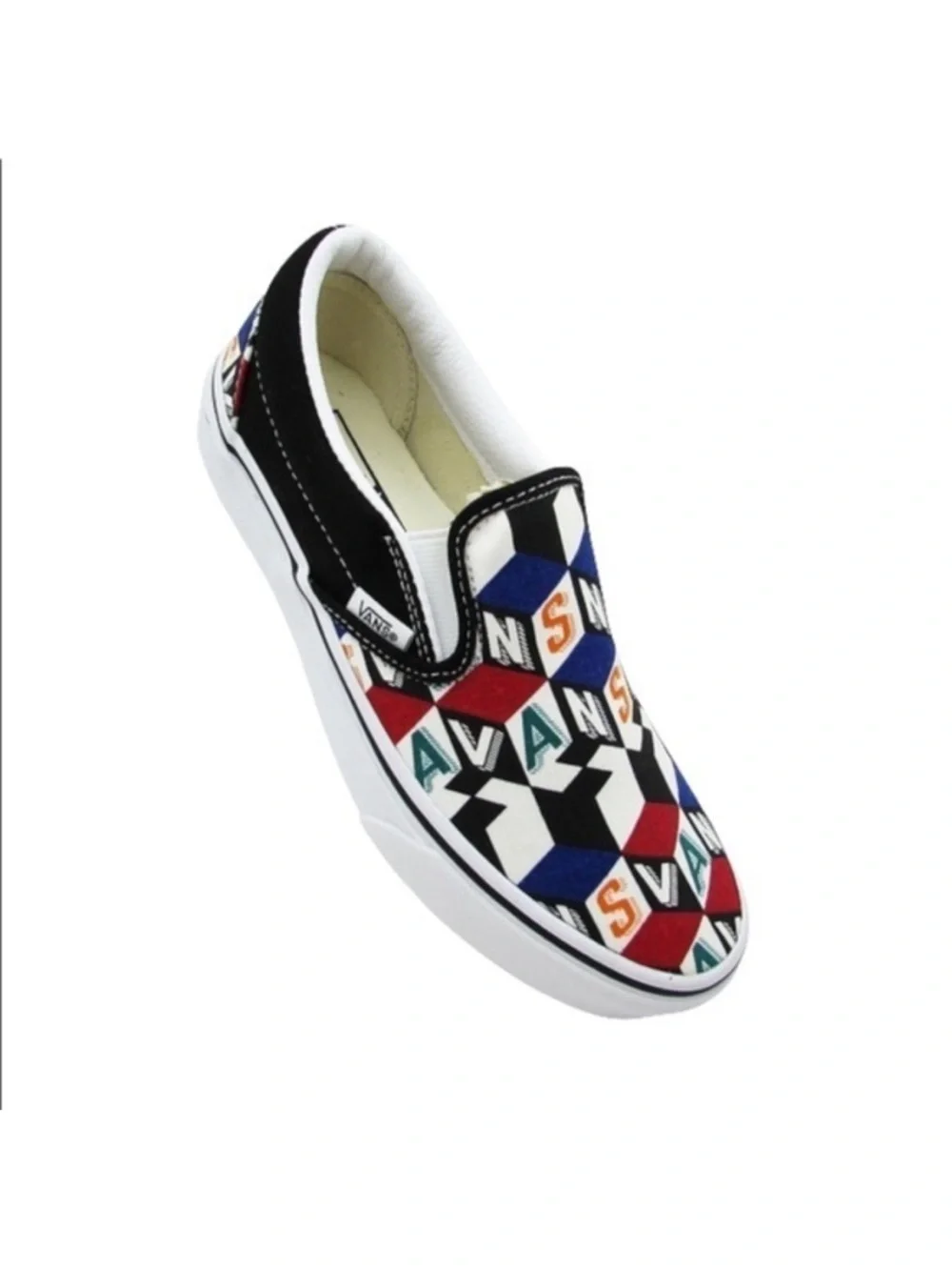Vans Multi-Color Checker Cube Slip-On Loafers